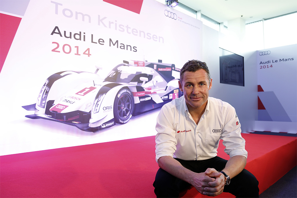 Tom Kristensen takker af...
(Foto: Audi)